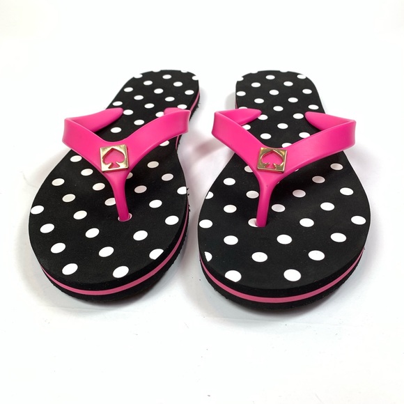 kate spade Shoes - Kate Spade Flip Flops Polka Dot Pink